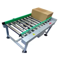 Taśmociąg rolkowy, transport kartonów-1